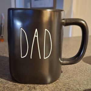Rae Dunn Black 'Dad' Mug